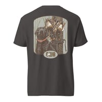 Image 1 of Christian Waterfowlers Flooded Timber Black Lab Unisex garment-dyed heavyweight t-shirt