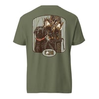 Image 5 of Christian Waterfowlers Flooded Timber Black Lab Unisex garment-dyed heavyweight t-shirt