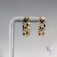 Image 1 of Golden Weave Luxe Hoops