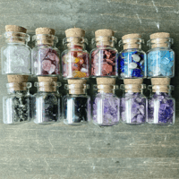 Image 6 of Crystal Chips Gemstone Set, Crystal Set, Tiny Crystal Chips, 25 Gemstones to Choose From