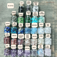 Image 4 of Crystal Chips Gemstone Set, Crystal Set, Tiny Crystal Chips, 25 Gemstones to Choose From