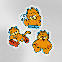 Image 1 of garfs - clear stickers