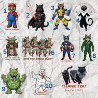 Image 1 of SUPER CATS  DECALS