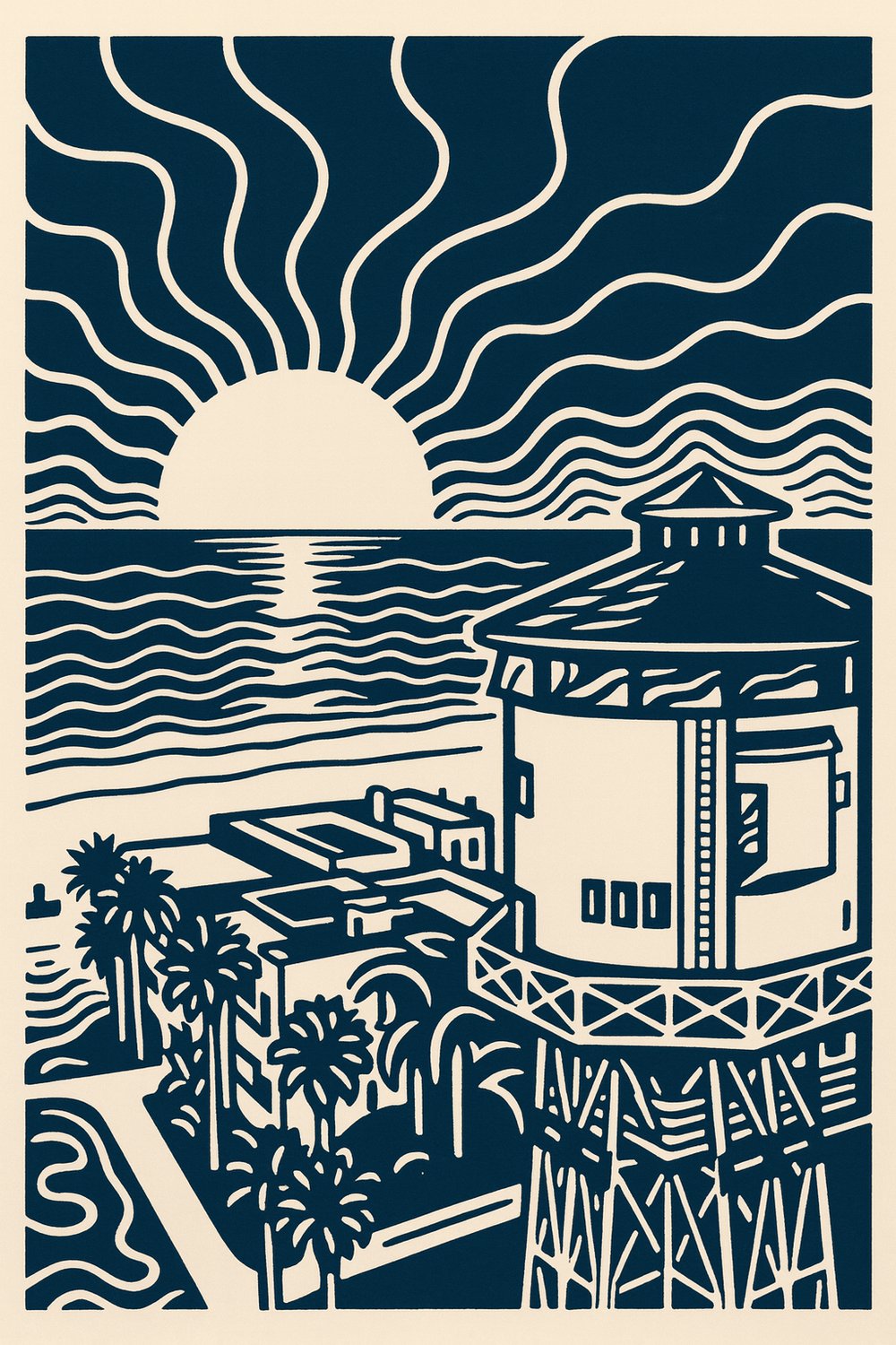 Image of Water Tower Print