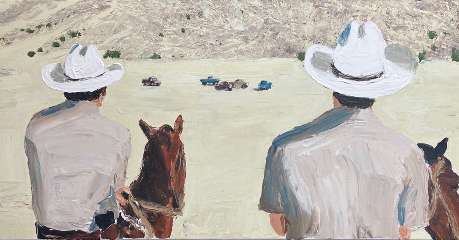 Image of No Country for Old Men (original on canvas.)