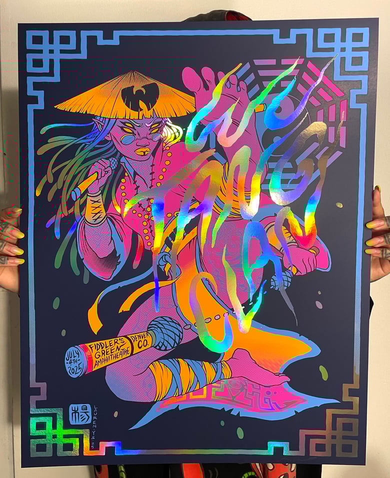 Image of Wu Tang Clan Alien Rainbow Foil Licensed Gigposter