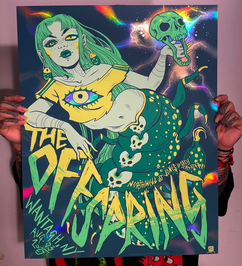 Image of The Offspring Rainbow Foil Gigposter