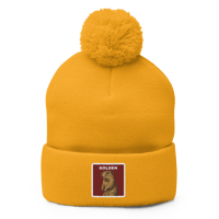 Image 1 of Golden Pom Beanie