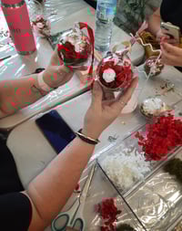 Image 6 of December 6th Christmas Preserved Flower Glass Bauble Workshop - Brisbane 