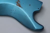 Image 5 of MJT VTS Stratocaster Body – Lake Placid Blue finish with ‘Medium’ Relic/Aging
