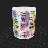 Image 2 of My Daily Affirmation 15oz Ceramic Cup Daily Inspiration, Life Affirmations