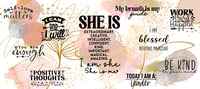 Image 1 of Ceramic Cup-"SHE IS" Affirmation 15oz 