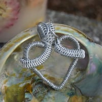 Wire wrapped heart pendant