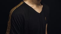 Image 3 of Black V-Neck Shirt