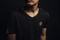 Image 5 of Black V-Neck Shirt