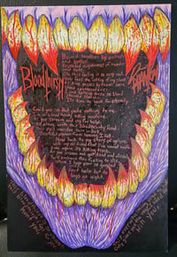 Bloodthirsty Lyric Sheet 1 of 1