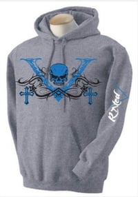 Image 1 of OG Blue“V-Unit” Unisex Hoodie – Rated V Originals (Archive Release)