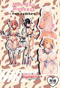 MOO MOO MADNESS - PACK 3 STICKERS