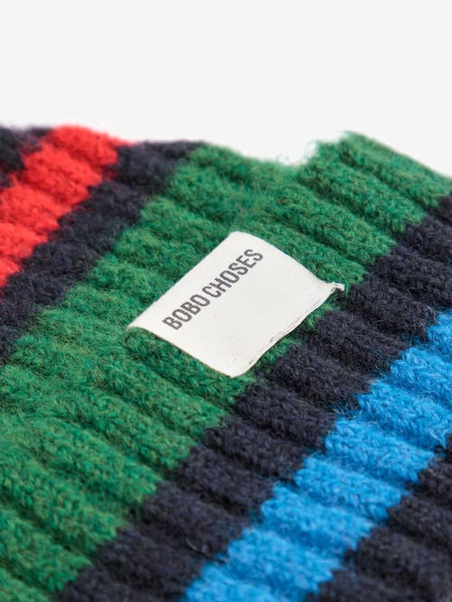 Image of 6- Gorro Striped knitted beanie