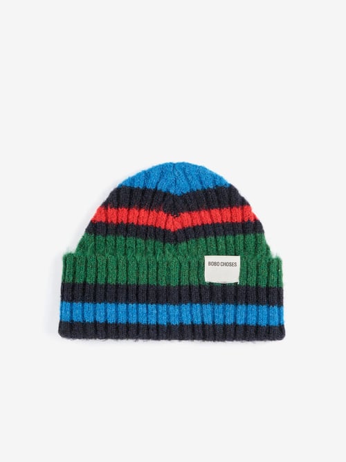 Image of 6- Gorro Striped knitted beanie