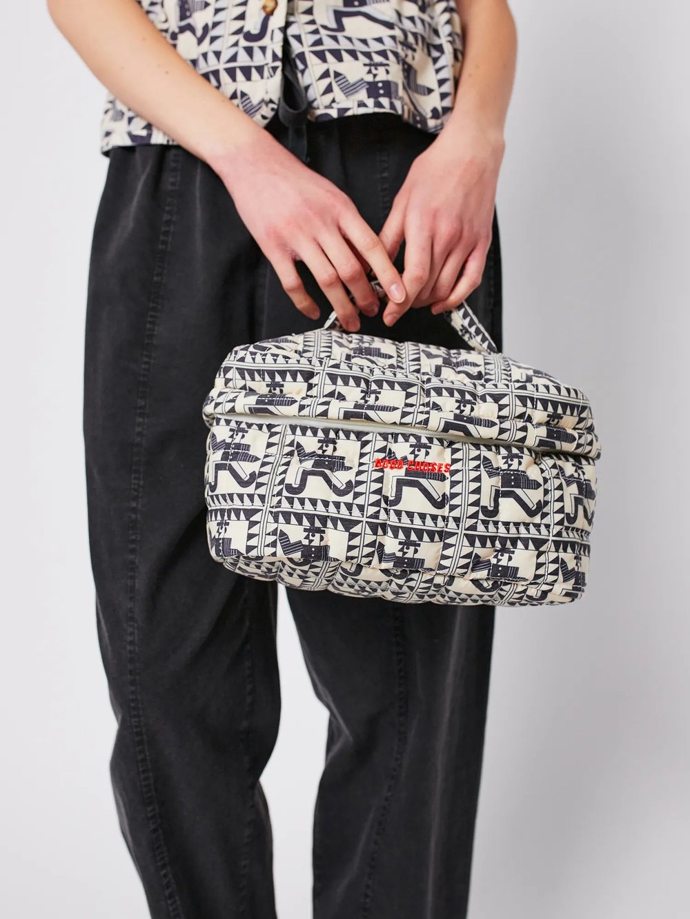 Image of 6-Bolsa de viaje acolchada quilted travel pouch