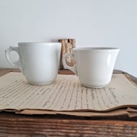 Image 2 of Lovely Weathered French Bistro Cups