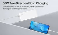 Image 7 of OPPO VOOC Power Bank2 30W 10000mAh Flash Charge – White & Black