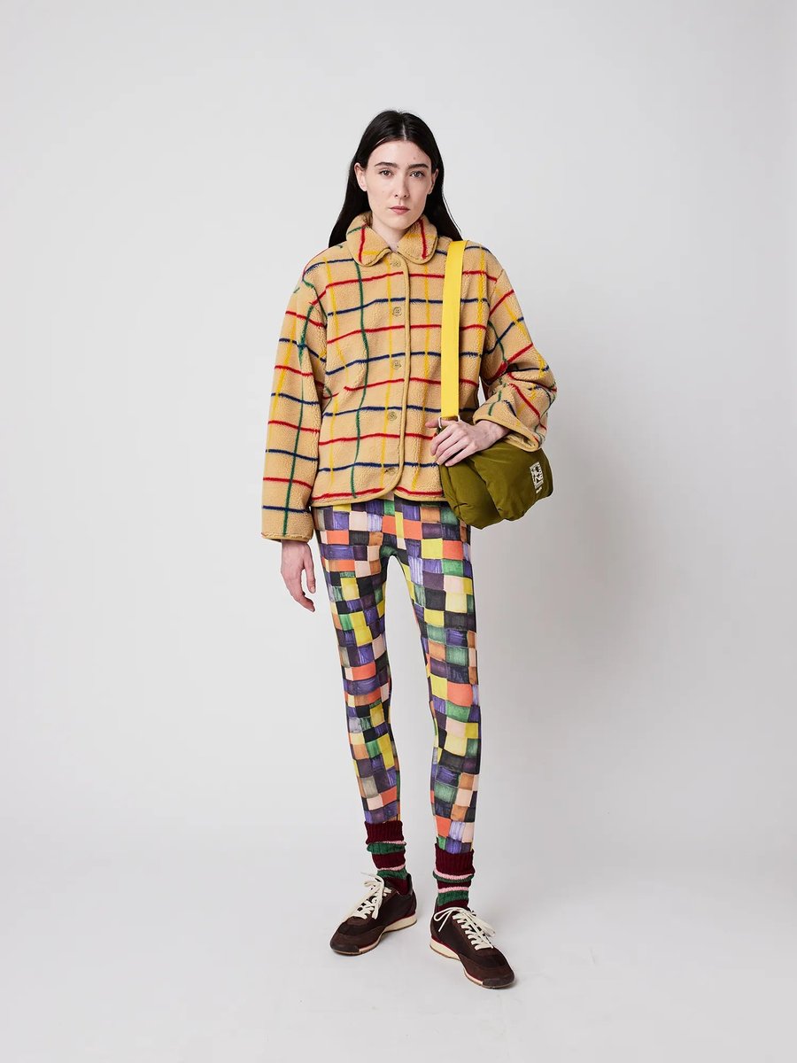 Image of 5-Chaqueta borreguillo a rayas color striped sheepskin jacket