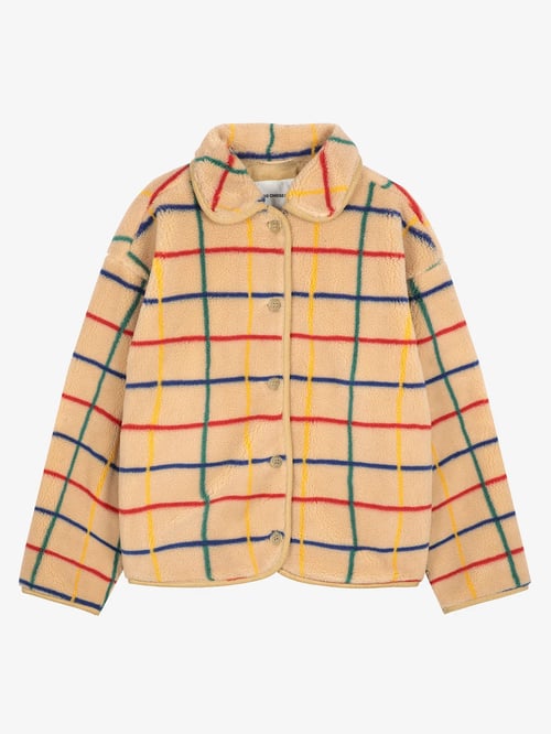 Image of 4-Chaqueta borreguillo a rayas color striped sheepskin jacket