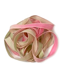 Image 4 of 1PC. COCONUT PALMS 42" Hand Dyed Finished Edge Silk Wrist Wrap Bracelet/Jewelry/Craft Ribbons