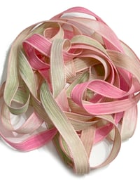Image 5 of 1PC. COCONUT PALMS 42" Hand Dyed Finished Edge Silk Wrist Wrap Bracelet/Jewelry/Craft Ribbons