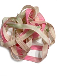 Image 7 of 1PC. COCONUT PALMS 42" Hand Dyed Finished Edge Silk Wrist Wrap Bracelet/Jewelry/Craft Ribbons