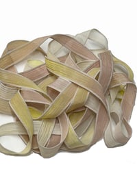 Image 3 of 1PC. SUGAR COOKIES 42" Hand Dyed Finished Edge Silk Wrist Wrap Bracelet/Jewelry/Craft Ribbons