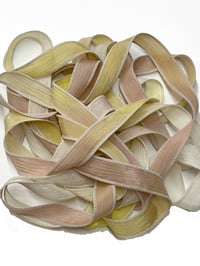 Image 4 of 1PC. SUGAR COOKIES 42" Hand Dyed Finished Edge Silk Wrist Wrap Bracelet/Jewelry/Craft Ribbons