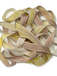 Image 5 of 1PC. SUGAR COOKIES 42" Hand Dyed Finished Edge Silk Wrist Wrap Bracelet/Jewelry/Craft Ribbons