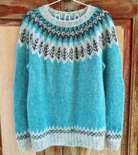 Image 1 of Valemon Icelandic wool sweater - Glacier blue - Preorder