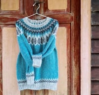 Image 4 of Valemon Icelandic wool sweater - Glacier blue - Preorder