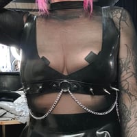 Image 2 of Latex ‘Rubber Rose’ Bralet 