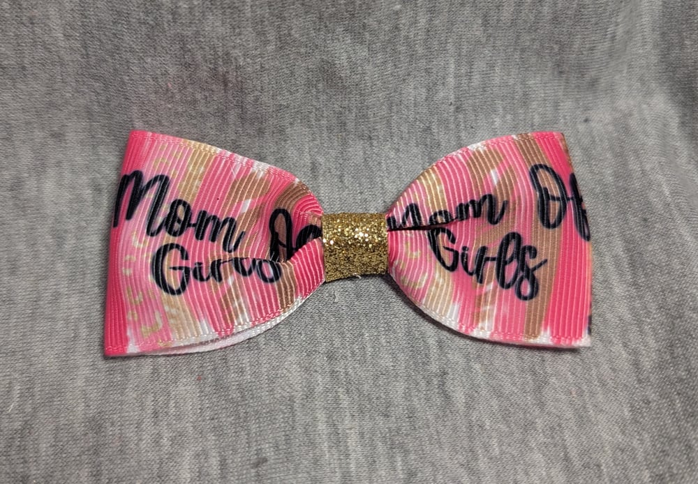 Image of Mom of girls grosgrain bow (set of 10)