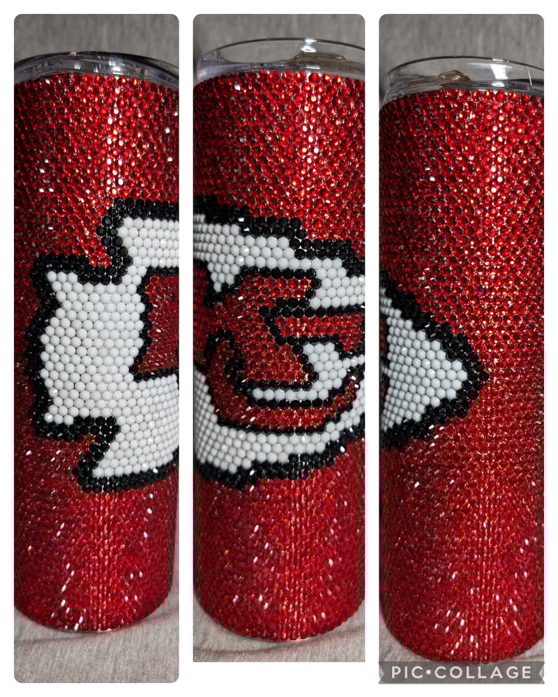 Image of Kansas City Football Rhinestone Tumbler