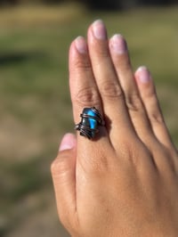 Image 2 of Labradorite Wrapped Ring