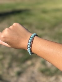 Image 1 of Amazonite Copper Cuff Bracelet