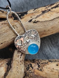 Image 6 of Made to Order in 2 to 3 weeks! - Cornish Heart Necklace - with Chalcedony Gemstone 