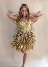 Image 10 of Gold Feather Forest Fairy Costume