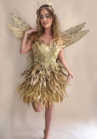 Image 4 of Gold Feather Forest Fairy Costume