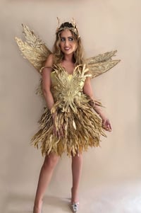 Image 1 of Gold Feather Forest Fairy Costume