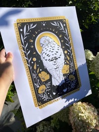 Image 2 of (*FREE) 'California' Screenprint (50x40cm) - Black & Gold ink