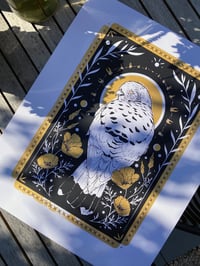 Image 1 of (*FREE) 'California' Screenprint (50x40cm) - Black & Gold ink