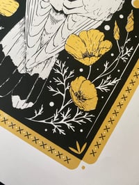 Image 5 of (*FREE) 'California' Screenprint (50x40cm) - Black & Gold ink