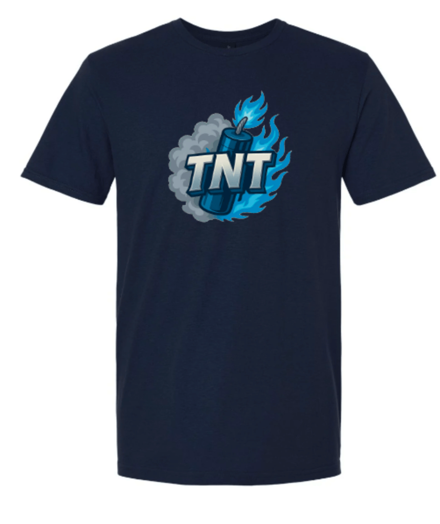 Image of TNT 2025/navy tee/adult/front only